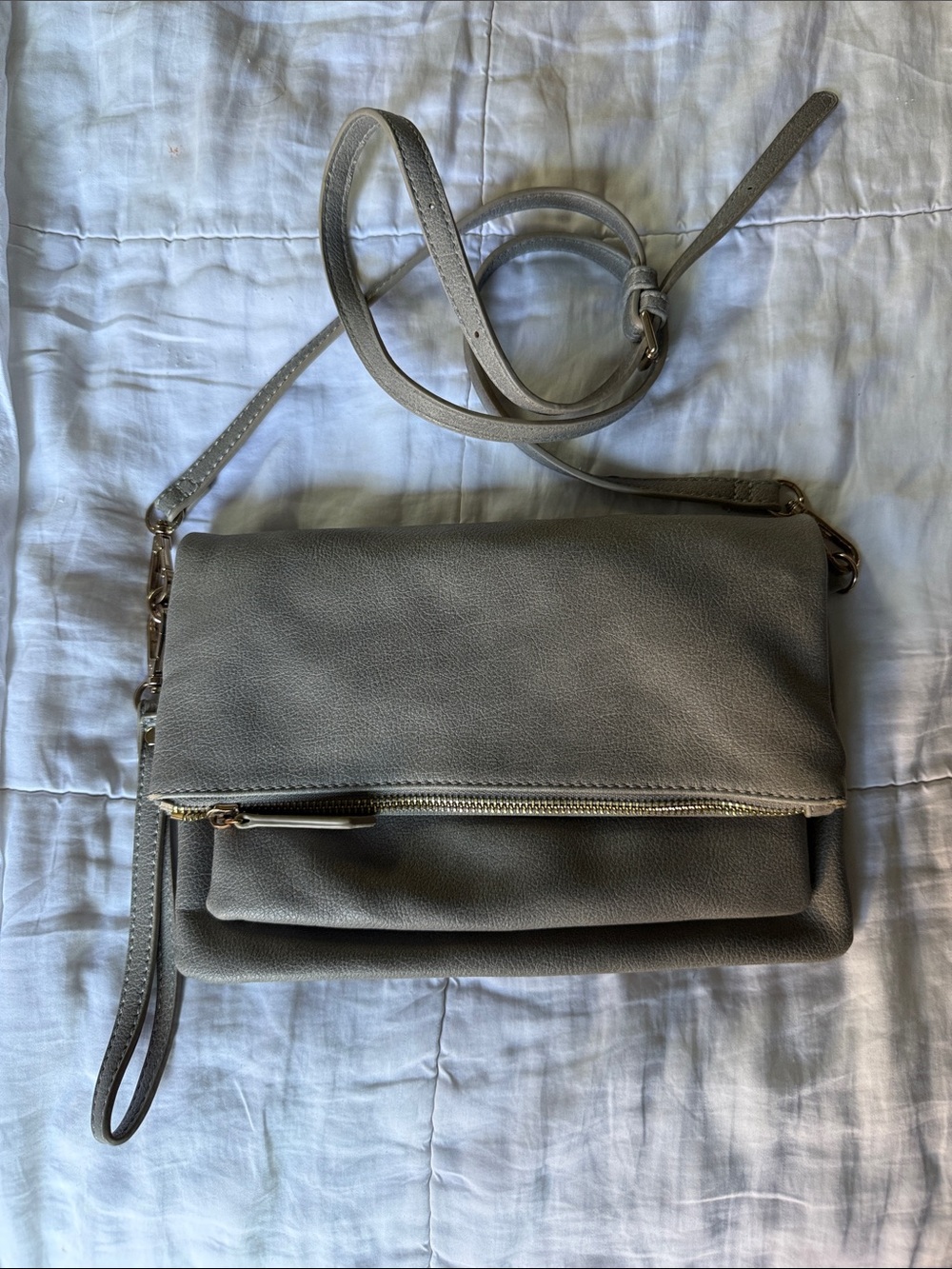 Urban Expressions Gray Comvertible Clutch Crossbody